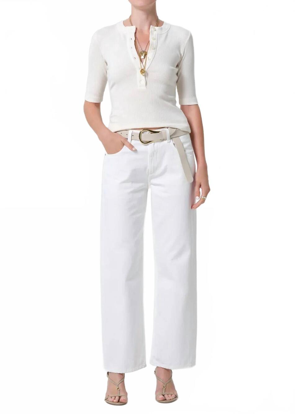 NEW CITIZENS OF HUMANITY lindz easy straight jeans in pashmina
